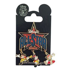 Disney Parks Walt Disney World All Star Resorts Mickey Mouse Dangle Pin